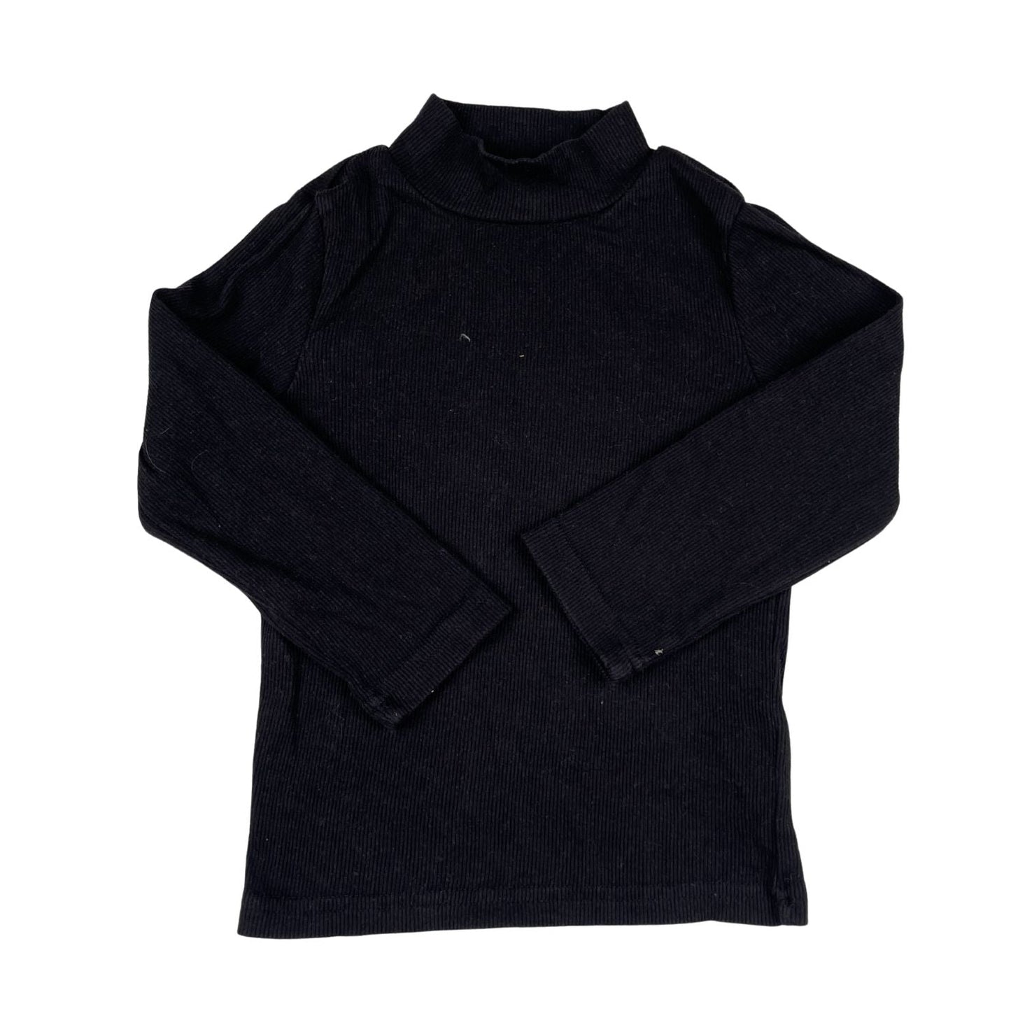 Weiches schwarzes Rollkragen-Longsleeve. Bequem und pflegeleicht.