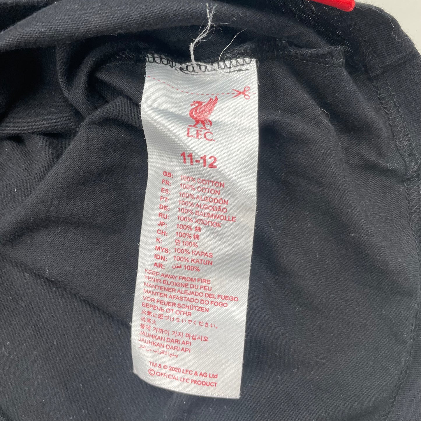 Schwarzes T-Shirt mit LFC-Logo für Kinder – label