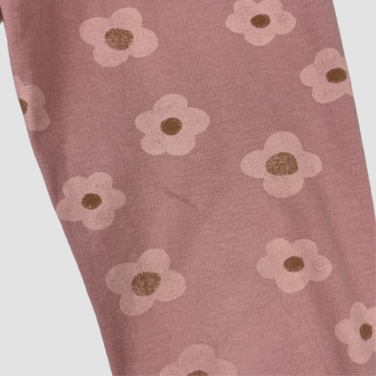 Rosa Leggings mit Blumenmuster von George, Größe 5–6 Jahre – detail