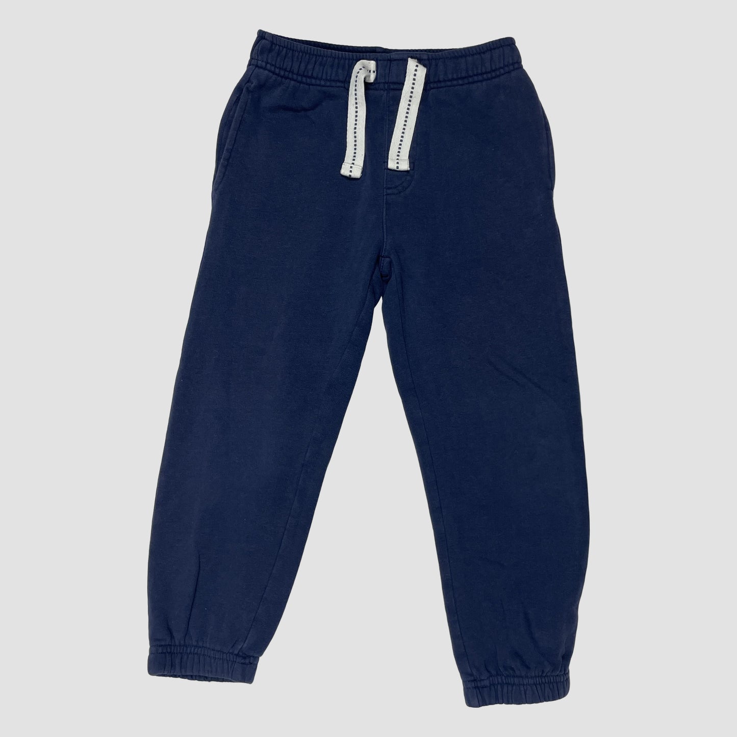 Dunkelblaue Kinder-Sweathose mit Kordelzug und Bündchen, Größe 4–5 Jahre