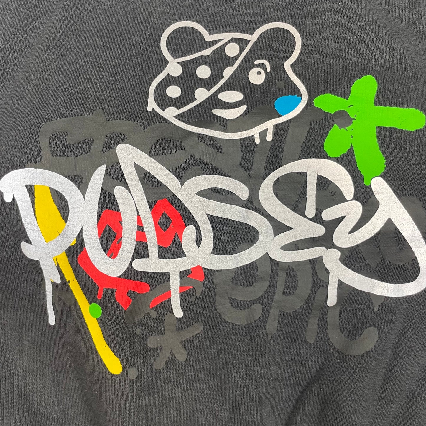 Schwarzes Kinder-Sweatshirt mit Pudsey-Bär Print, Größe 3–4 Jahre