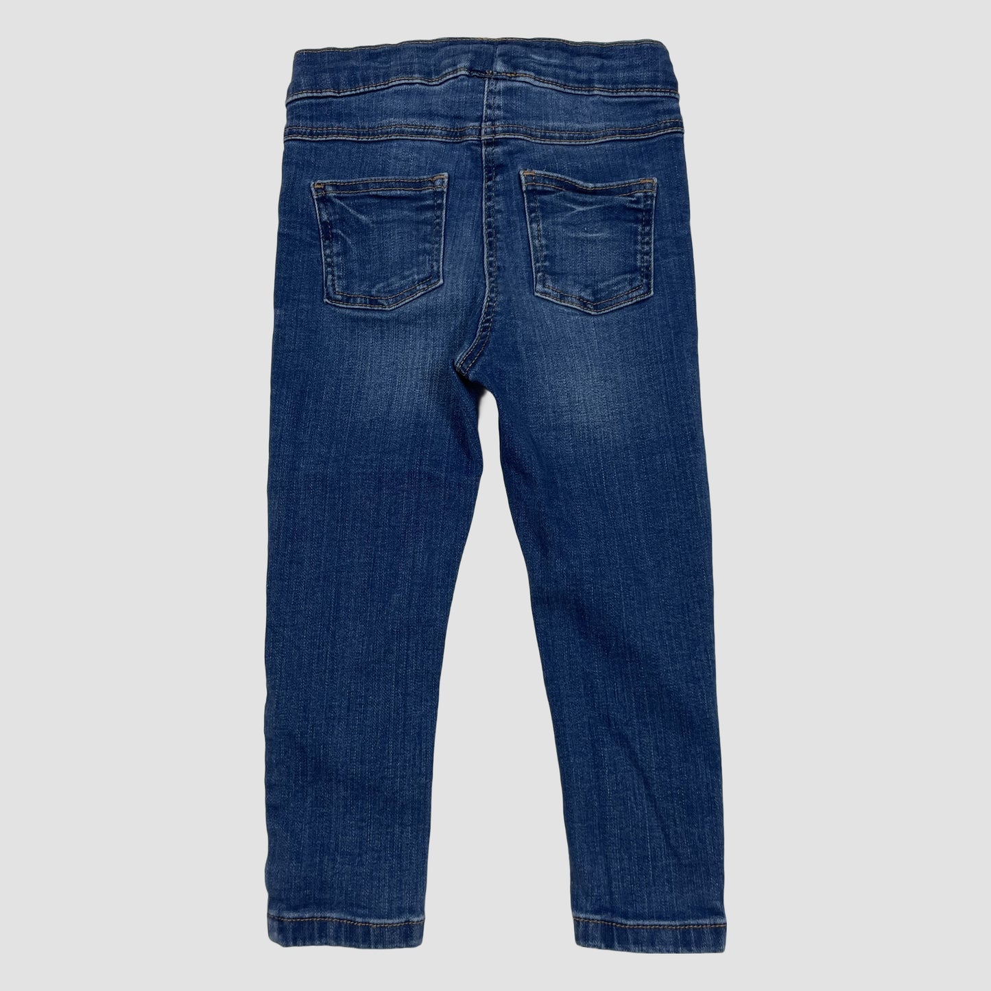 Dunkelblaue Denim-Jeggings für Kleinkinder, Größe 92 von Next – back