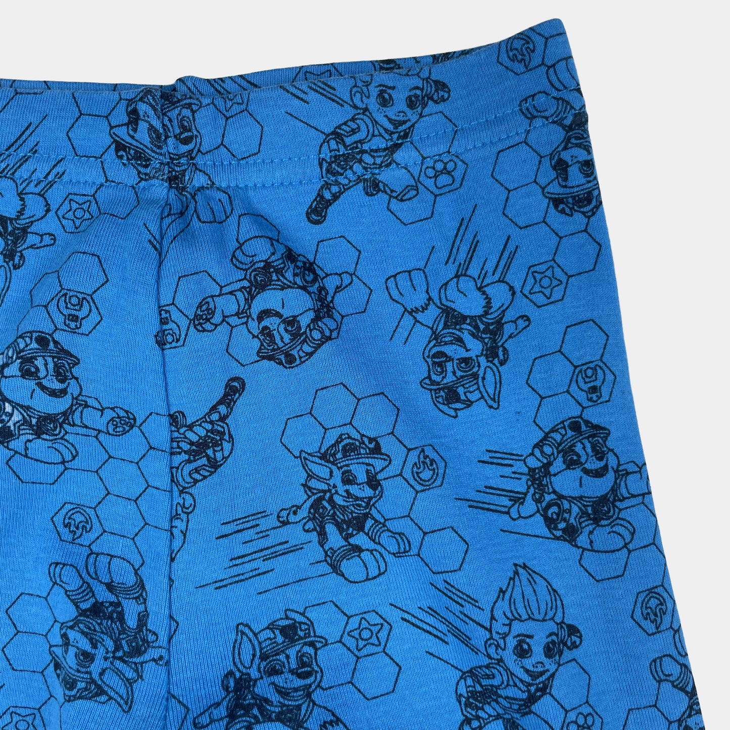 Blaue Baumwollleggings mit Motivdruck von Paw Patrol, Größe 122/128 – detail