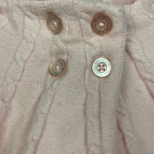 Rosa Jacke mit Kapuze und Knopfverschluss für Babys – detail