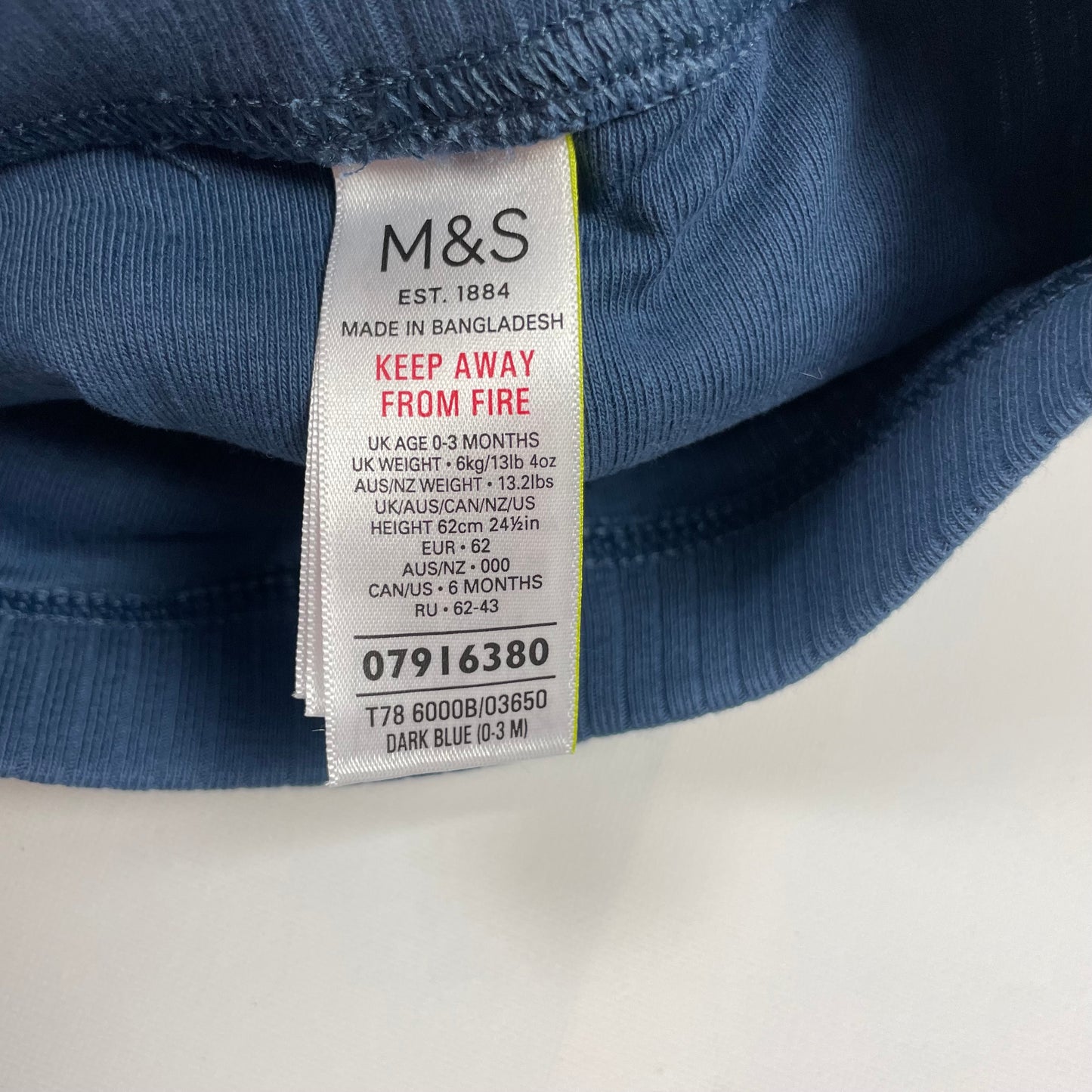 Blaue Leggings für Babys mit Tiermotiv – label