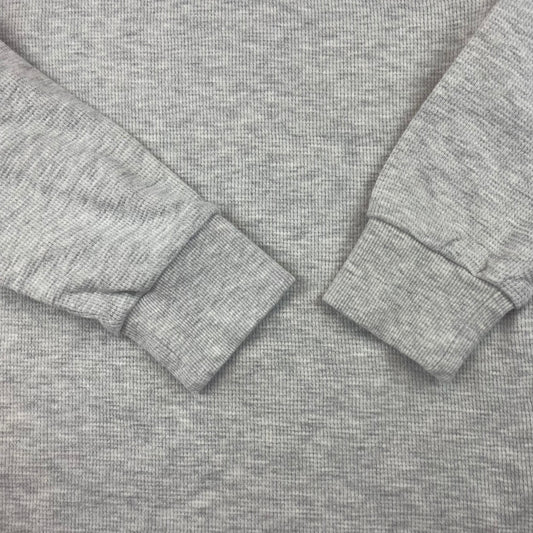 Graues Langarmshirt aus Baumwolle für Kinder, Größe 7 Jahre – detail