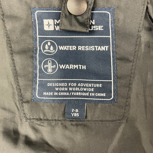 Schwarze Regenjacke mit Kapuze für Kinder – tag