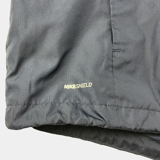 Dunkelblaue Regenjacke mit Kapuze von Nike für Kinder – logo