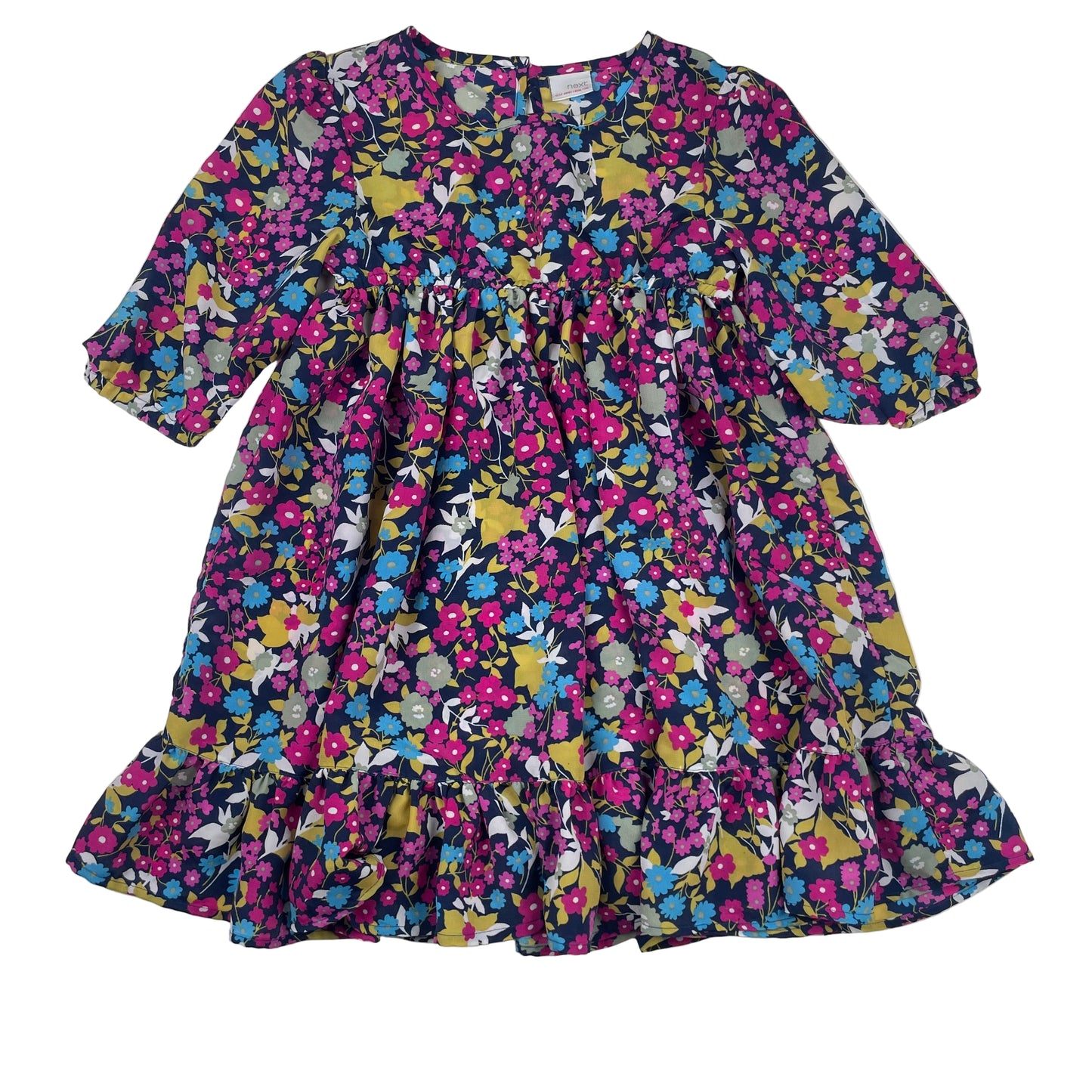 Next Mädchenkleid mit Blumenmuster, Größe 134 (9 Jahre) – front