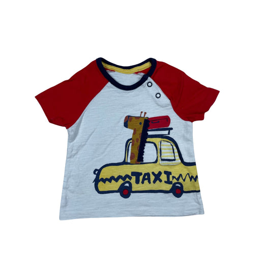 Weißes T-Shirt, Jungen, Größe 0-3 Monate