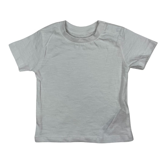 Weißes T-Shirt, Jungen, Mädchen, Größe 3-6 Monate