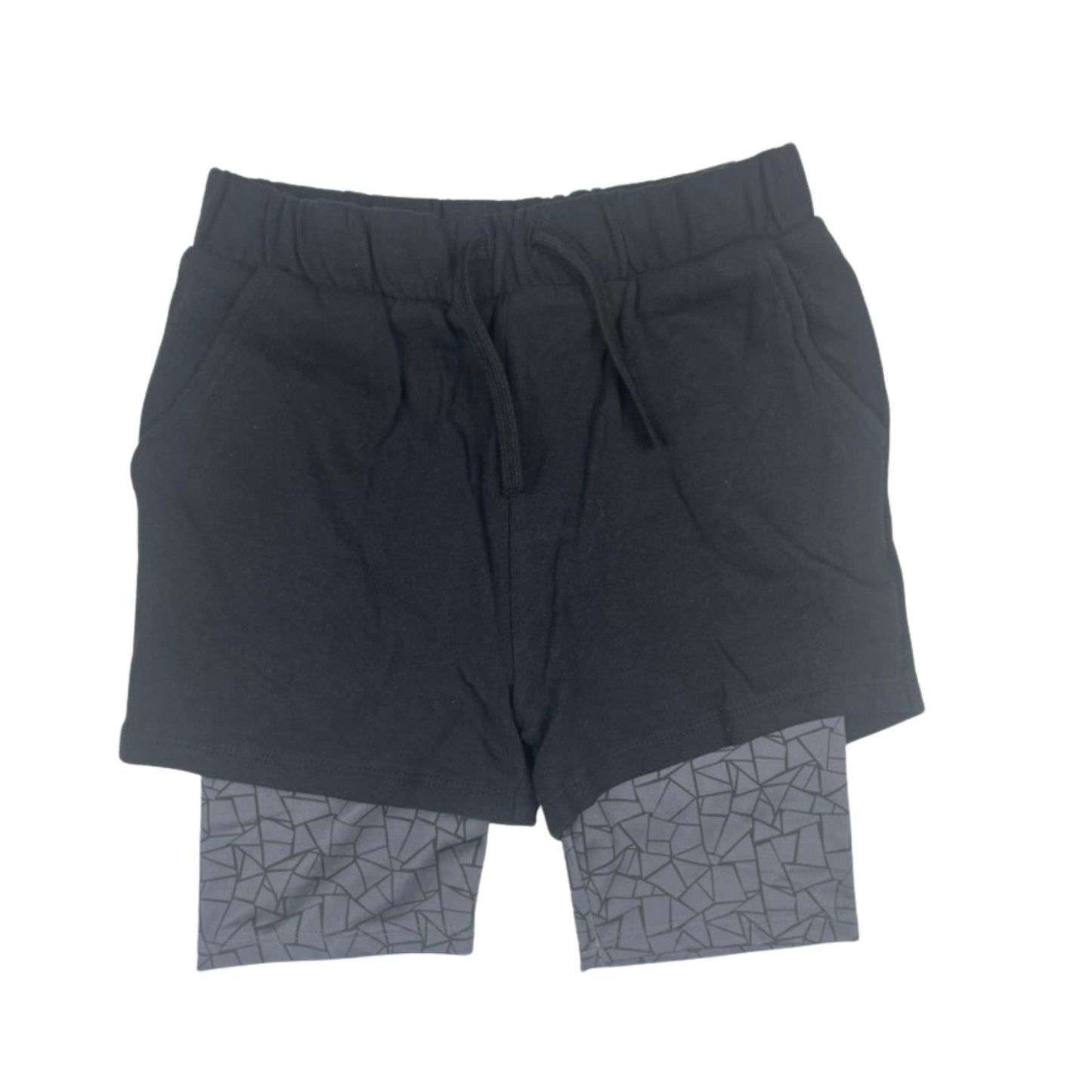 Schwarze Sportshorts, Jungen, 7 Jahre