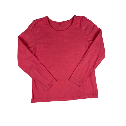 Rotes Langarmshirt aus Baumwolle