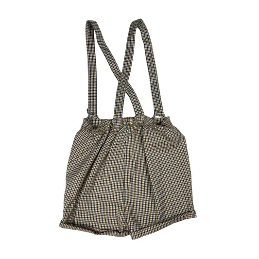 Kariertes Shorts mit Hosenträgern