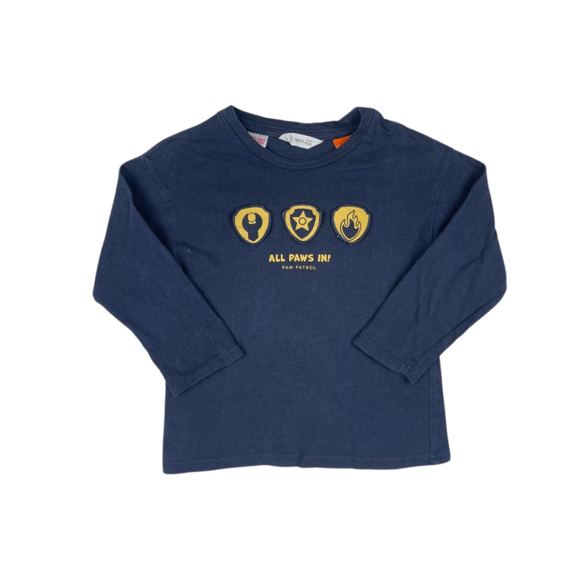 Dunkelblaues Paw Patrol Langarmshirt aus Baumwolle