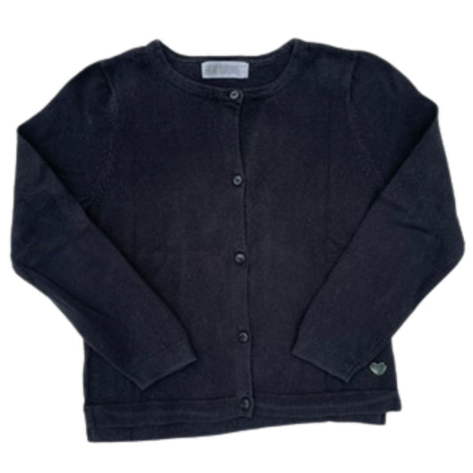 Schwarzer Mädchen Cardigan von H&M mit Knopfleiste