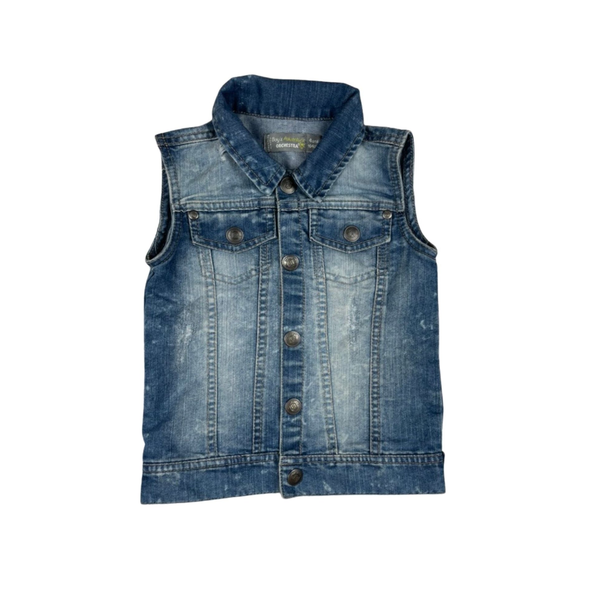 Jeansweste für Jungen, Größe 104, von Orchestra