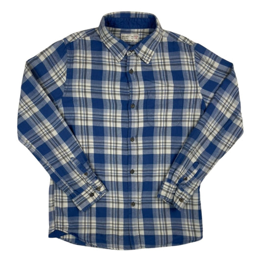 Kariertes Hemd in Blau und Weiß für Jungen