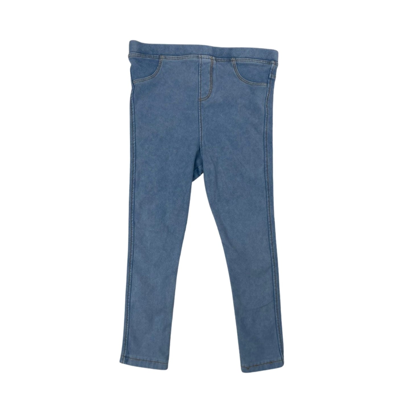 Blaue Denim-Look Leggings für Mädchen in Größe 3-4 Jahre
