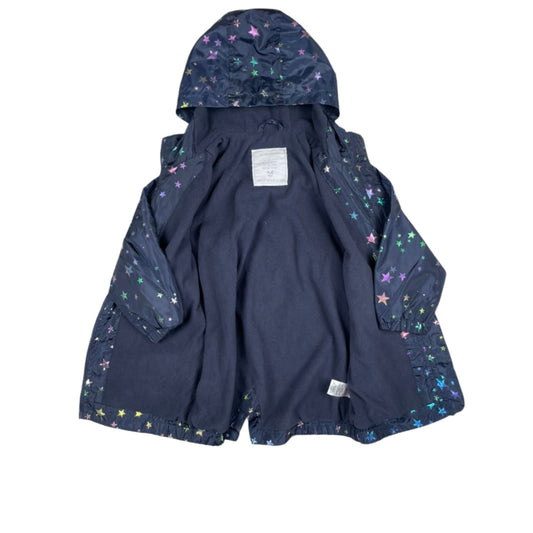 Regenjacke mit Fleecefutter – Sternenmuster