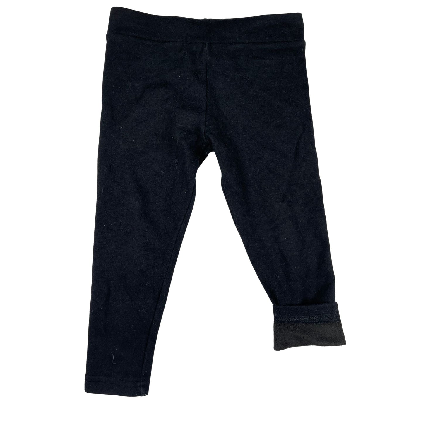 Schwarze Leggings gefüttert