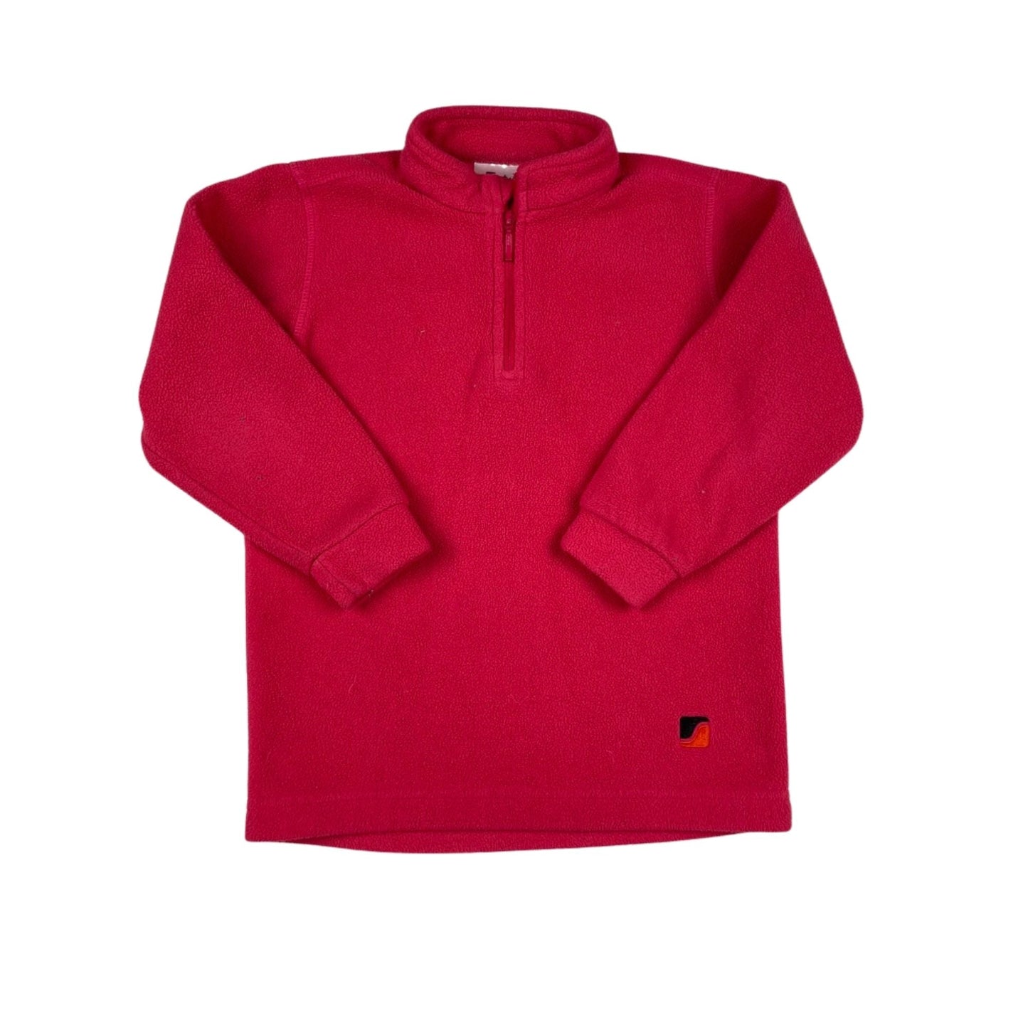 Fleece-Pullover mit Halbreißverschluss