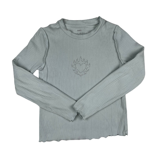 Geripptes Langarmshirt