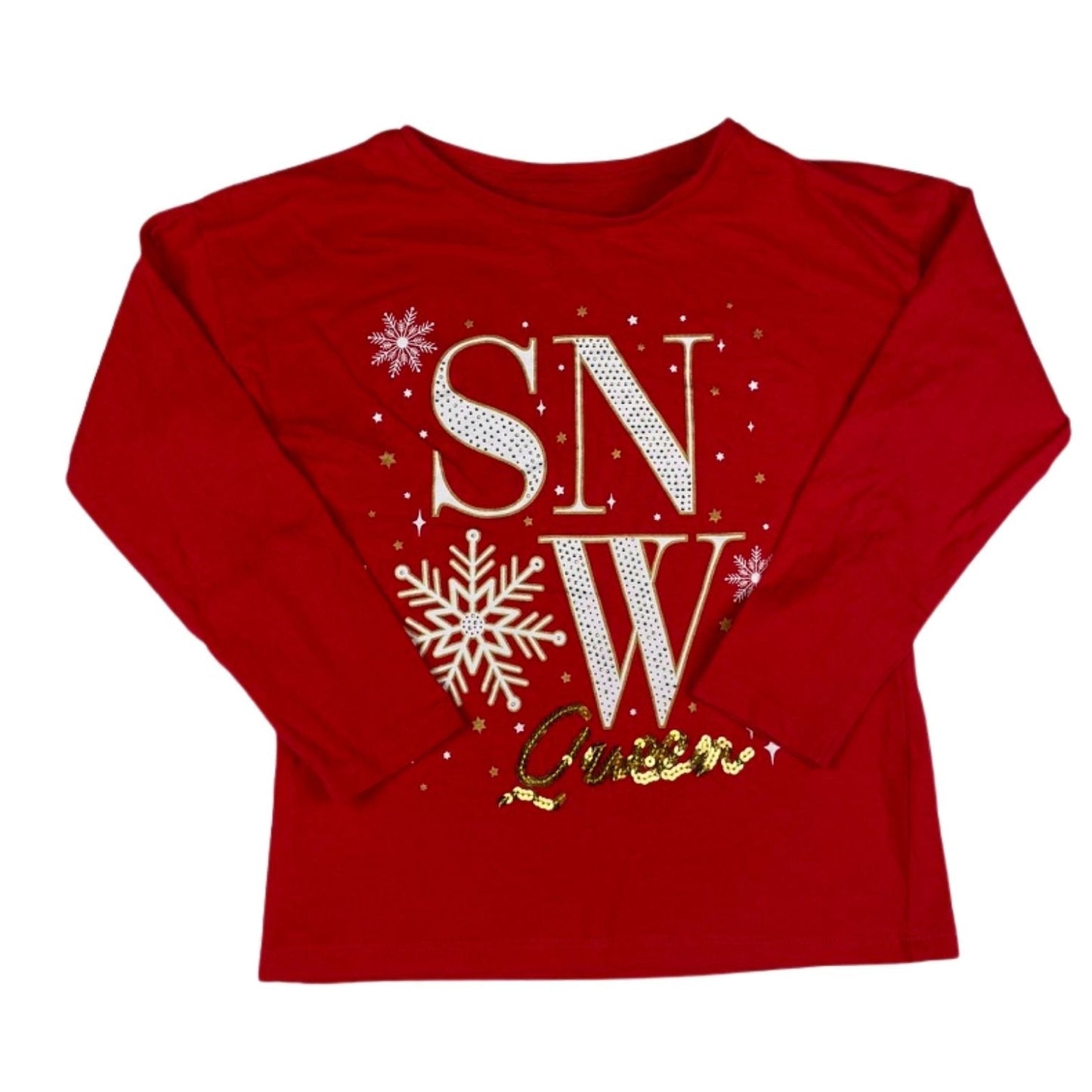 Langarmshirt mit winterlichem Print