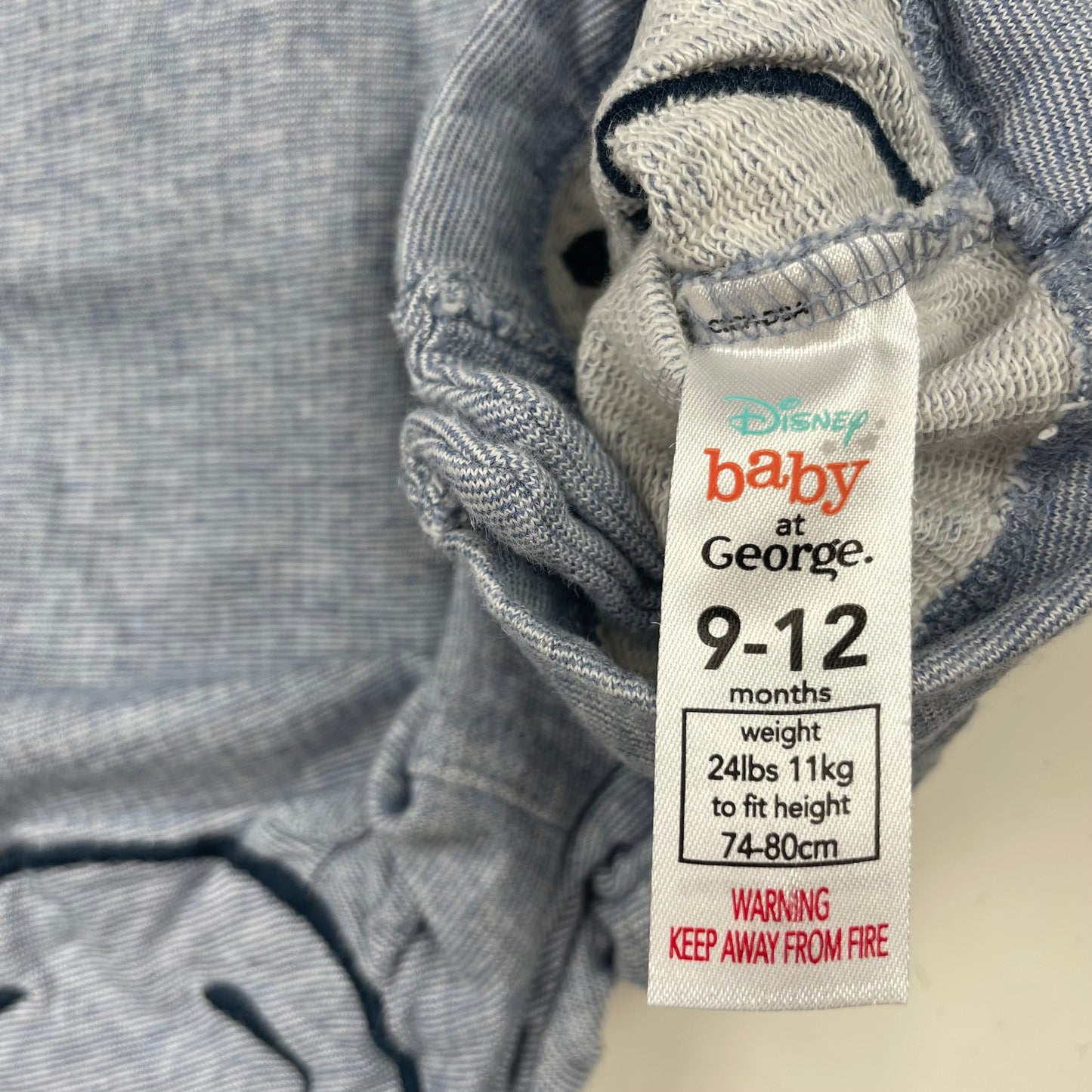 Grauer Overall mit Bärendesign und Taschen für Babys – label