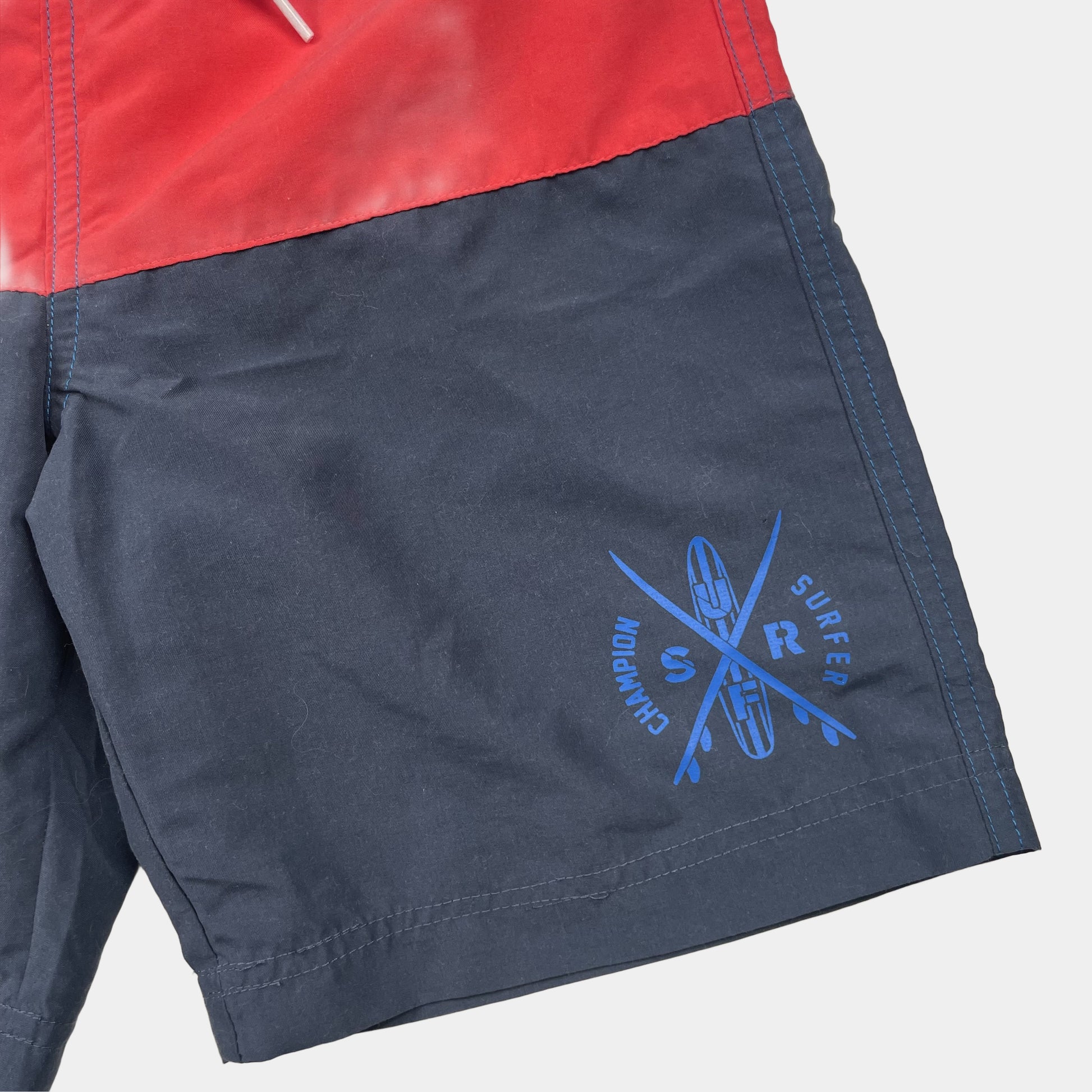 Mehrfarbige Badeshorts mit Kordelzug für Kinder 7-8 Jahre – detail