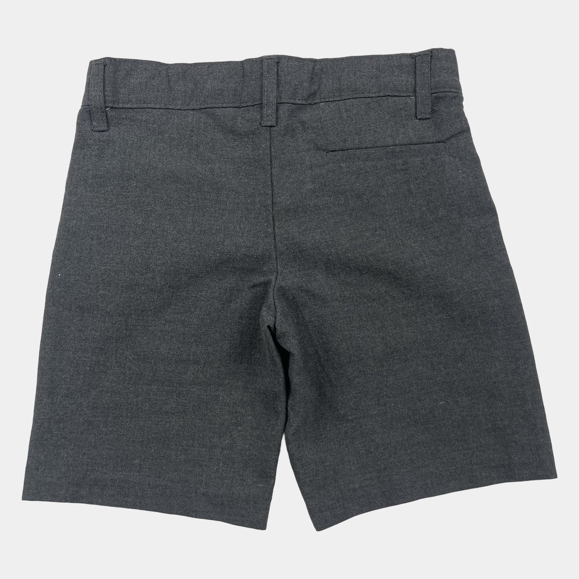 Graue Hose mit Gürtelschlaufen – back