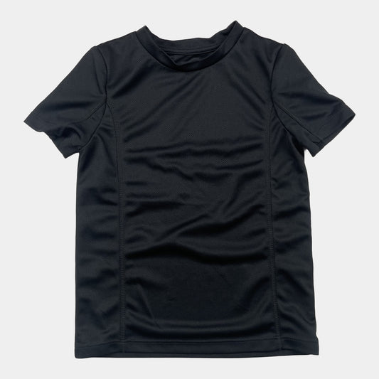 Schwarzes Sport-T-Shirt für Kinder aus Polyester in Größe 6-7 Jahre (F&F) – front