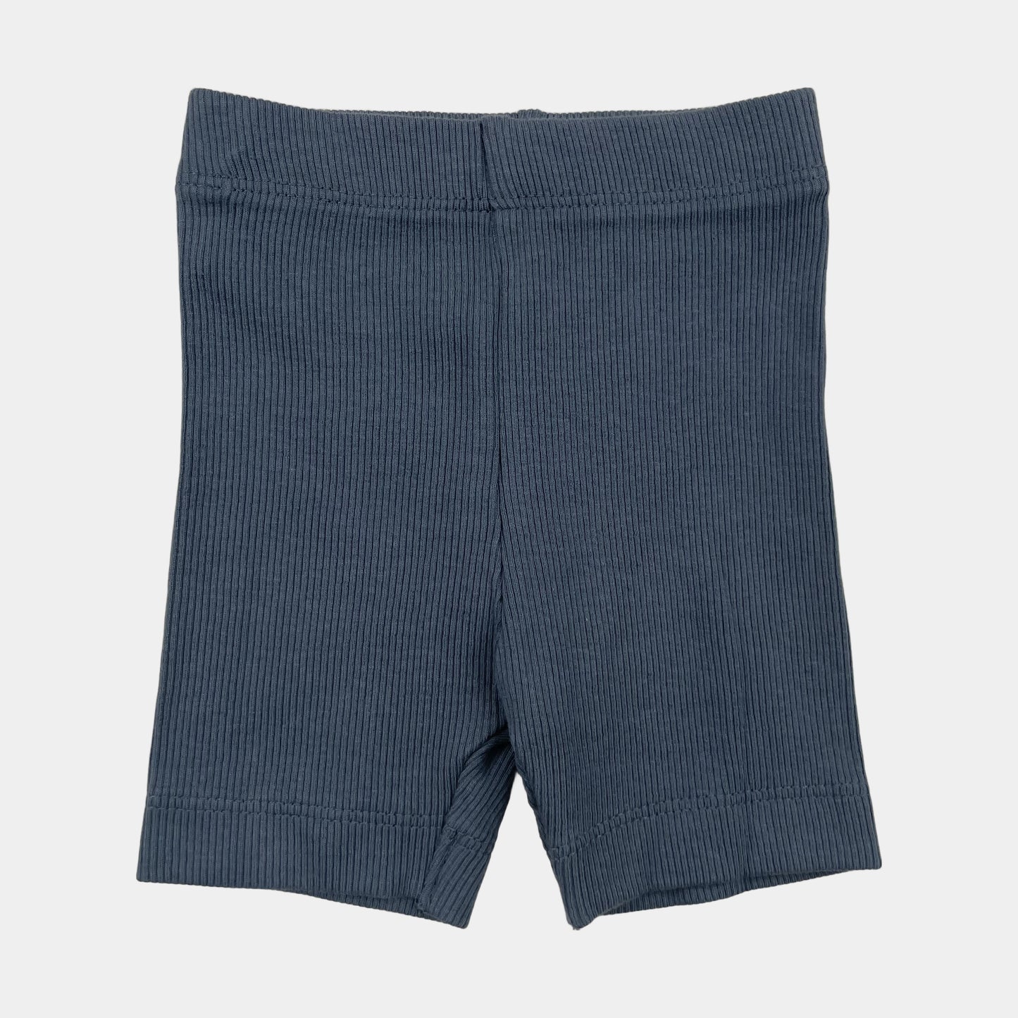 Blaue Baby Shorts aus Baumwollstoff, Größe 0-3 Monate – front