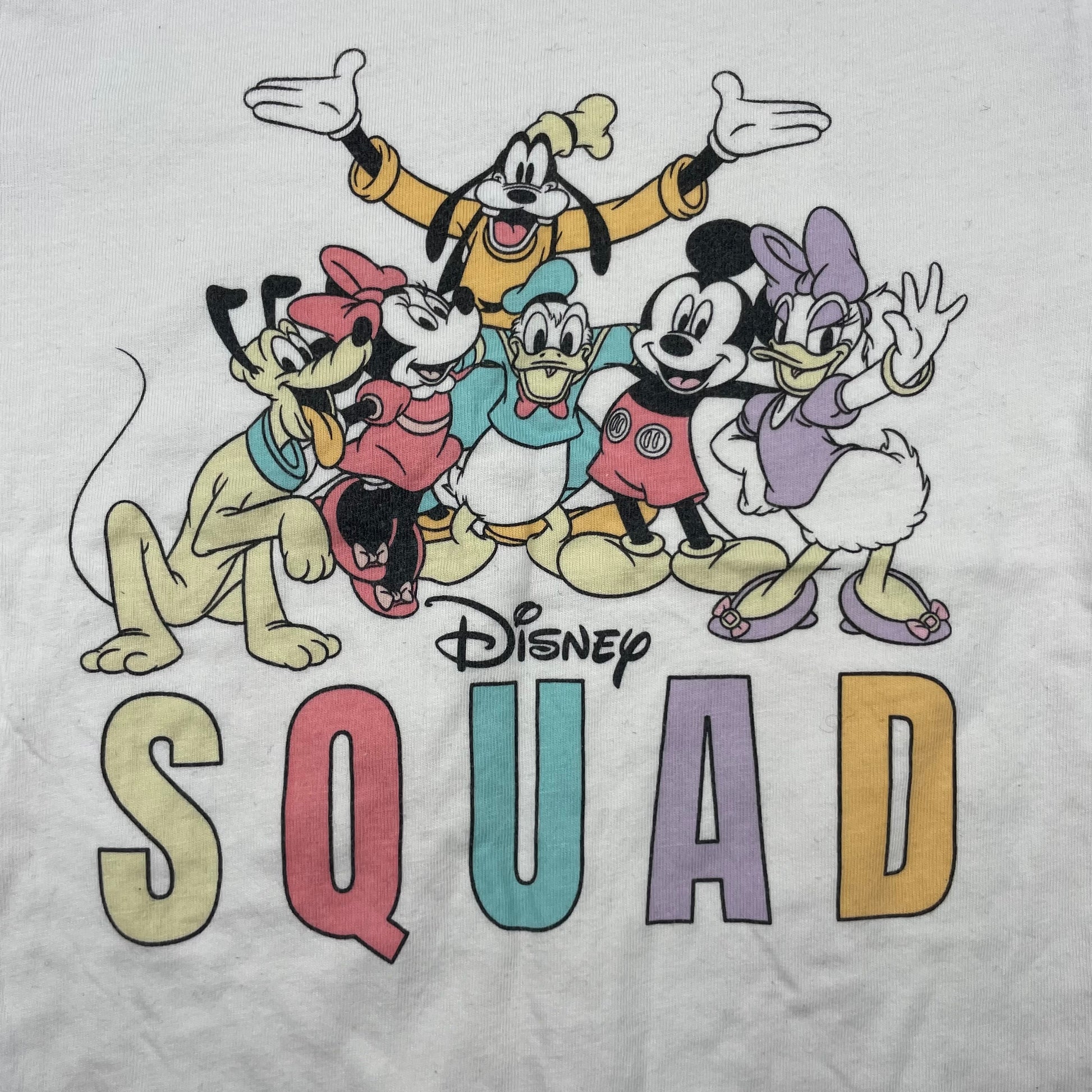 Weißes Disney Squad T-Shirt – detail