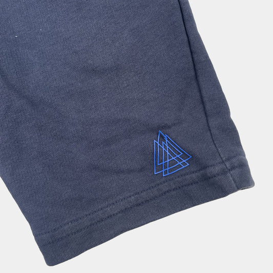Blaues Kinder-Shorts mit Kordelzug – detail