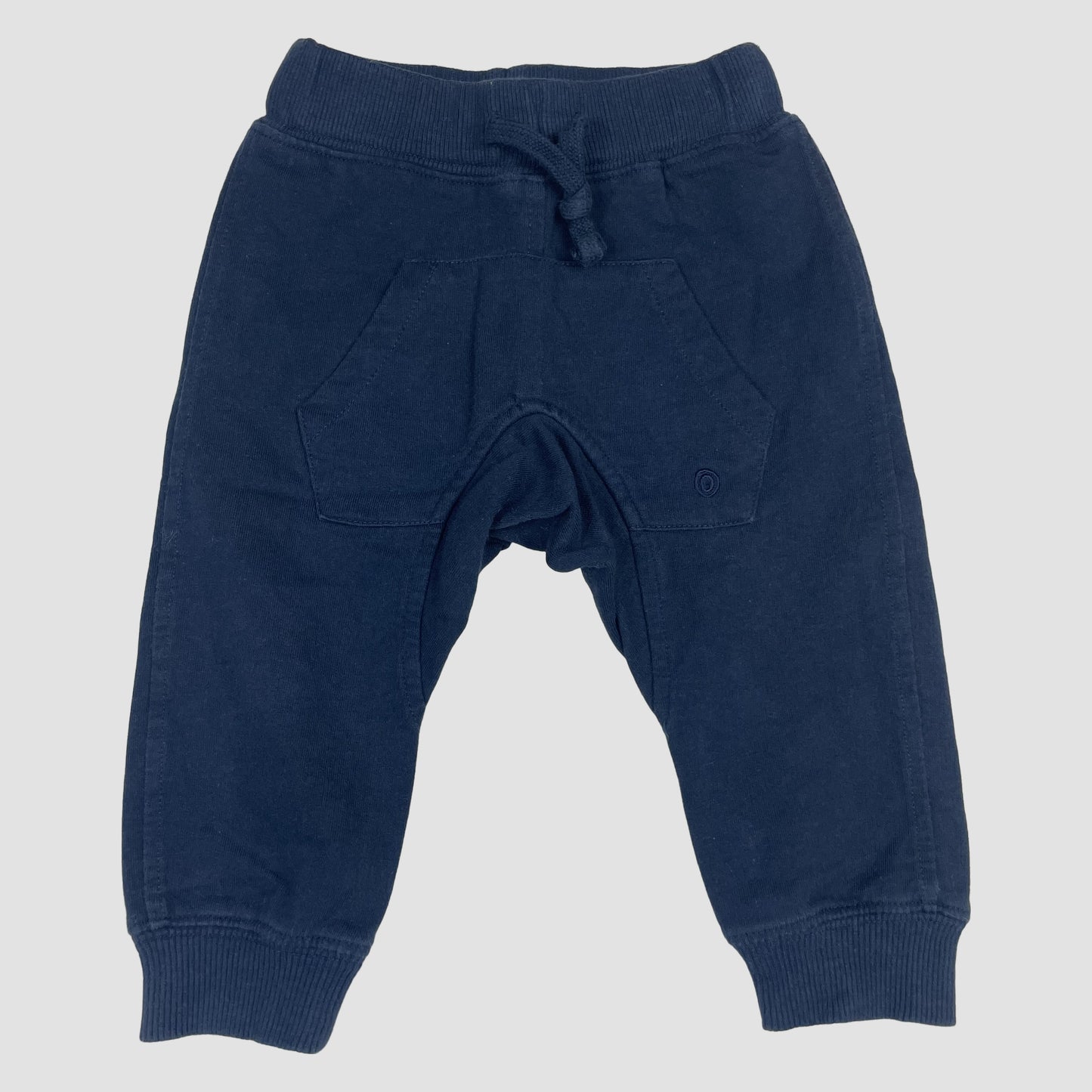 Dunkelblaue Sweathose für Babys, Größe 12 Monate – front