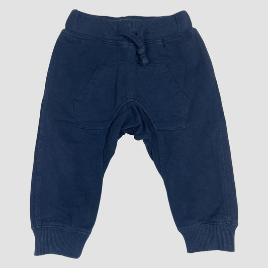 Dunkelblaue Sweathose für Babys, Größe 12 Monate – front