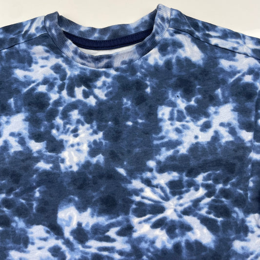 Blaues Tie-Dye T-Shirt für Kinder, Größe 1 1/2-2 Jahre, von Nutmeg – detail