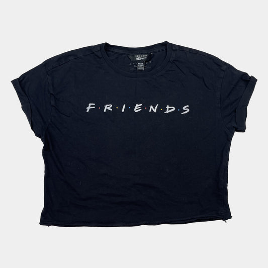 Schwarzes T-Shirt mit Friends-Aufdruck für Kinder – front