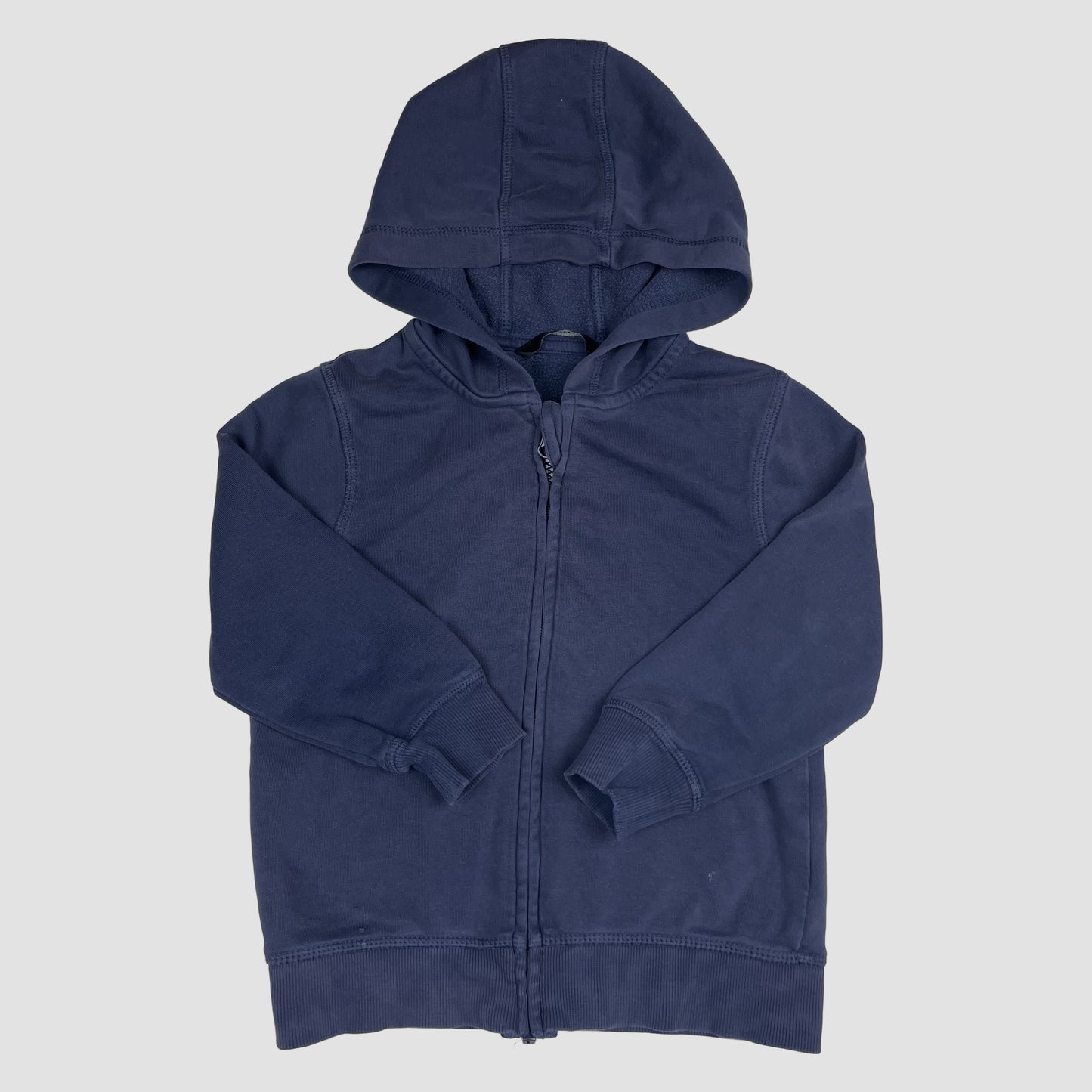 Dunkelblaue Kapuzenjacke von George mit Reißverschluss, Größe 3–4 Jahre – front