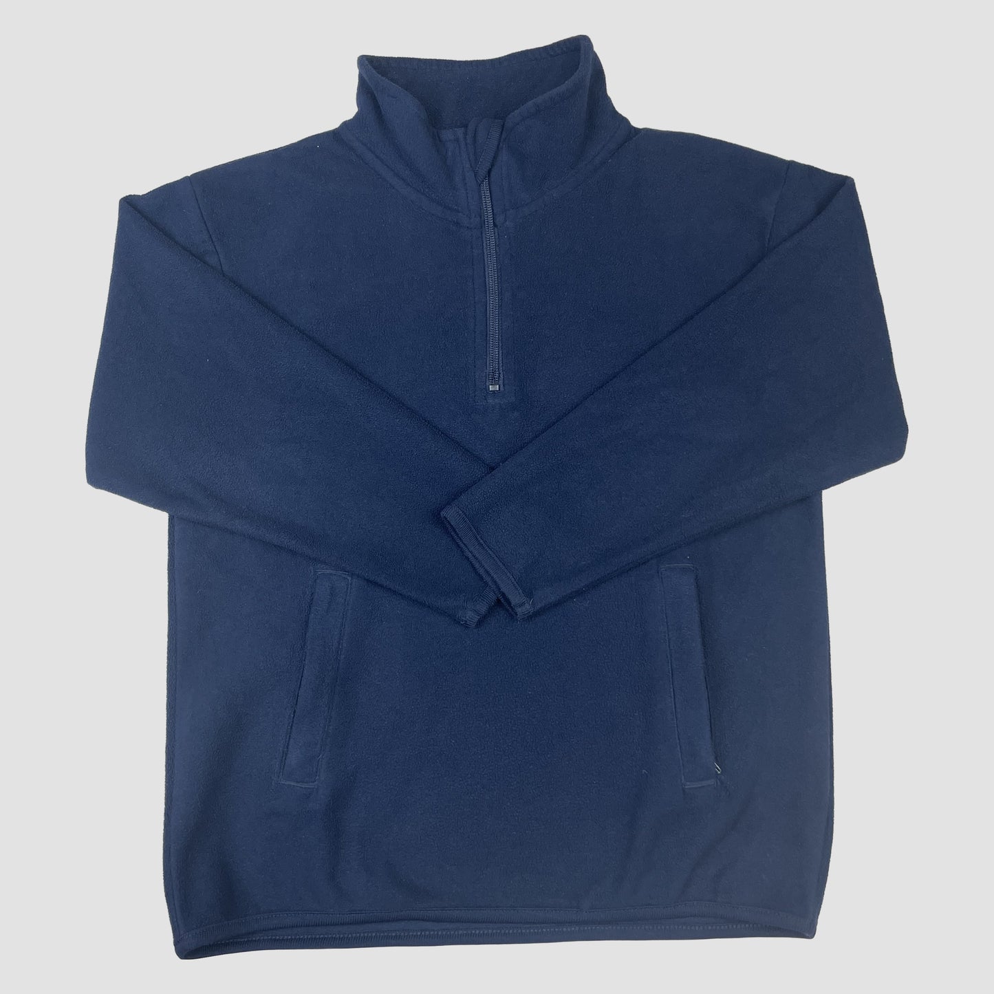 Dunkelblauer Mikrofleece-Halbzip-Pullover von Blue Max, Größe 5–6 Jahre – front