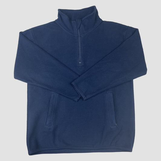 Dunkelblauer Mikrofleece-Halbzip-Pullover von Blue Max, Größe 5–6 Jahre – front