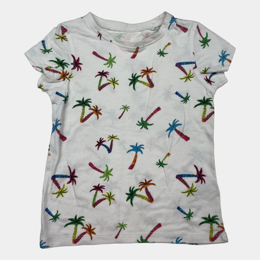Farbenfrohes T-Shirt mit Palmenmuster für Kinder von Next in Größe 4 Jahre. – front