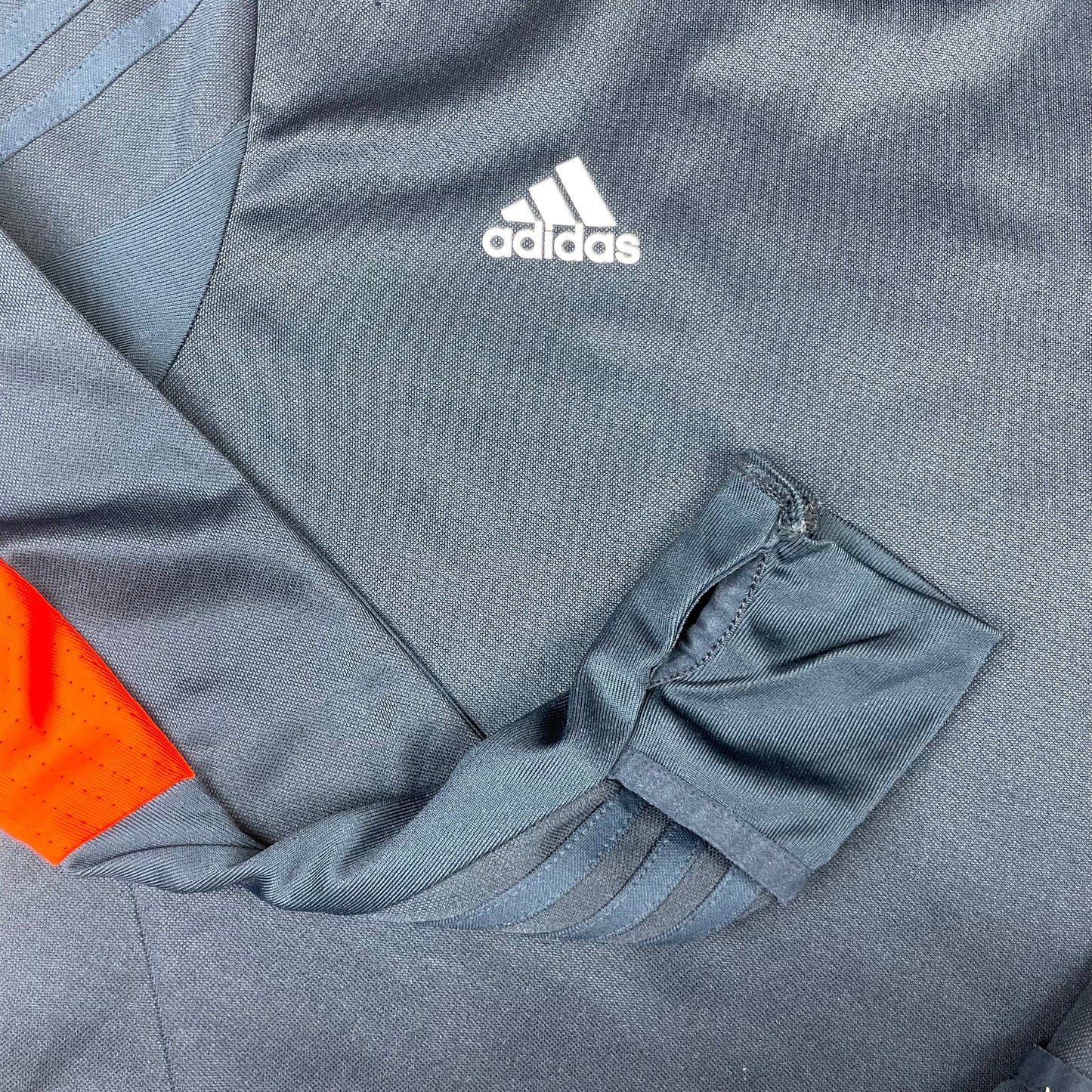 Dunkelblaues adidas Trainingsoberteil für Kinder, Größe 152