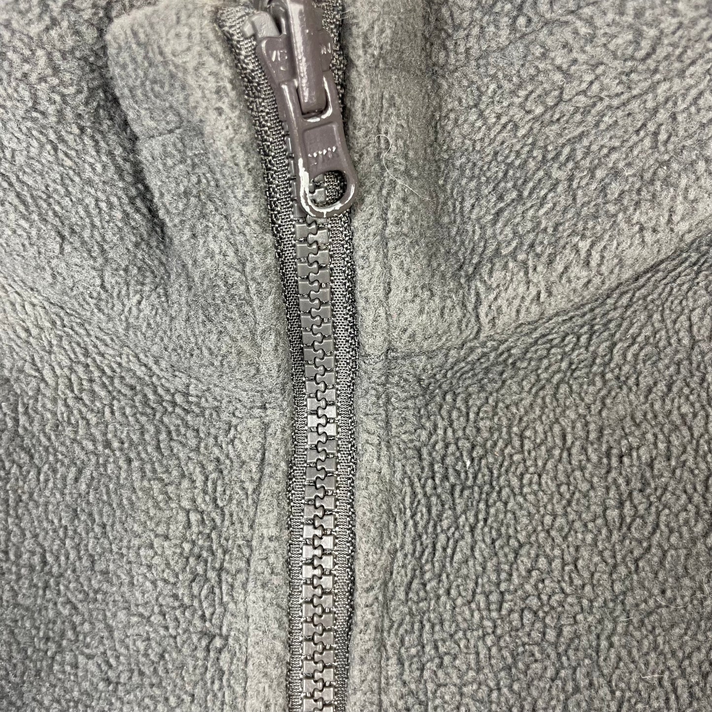 Graue Columbia Fleecejacke Youth 6/7 mit Reißverschluss und Stehkragen – zip