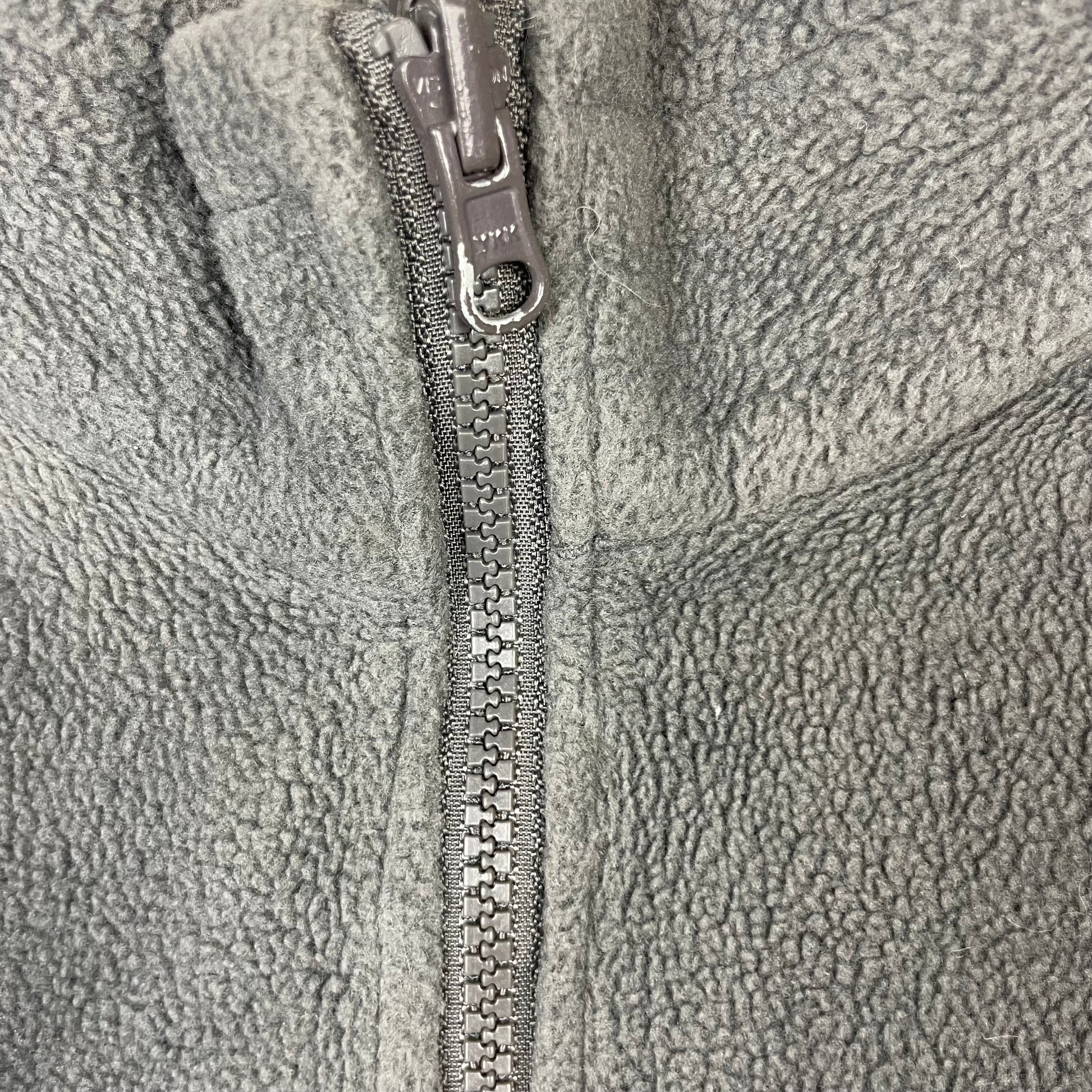 Graue Columbia Fleecejacke Youth 6/7 mit Reißverschluss und Stehkragen – zip