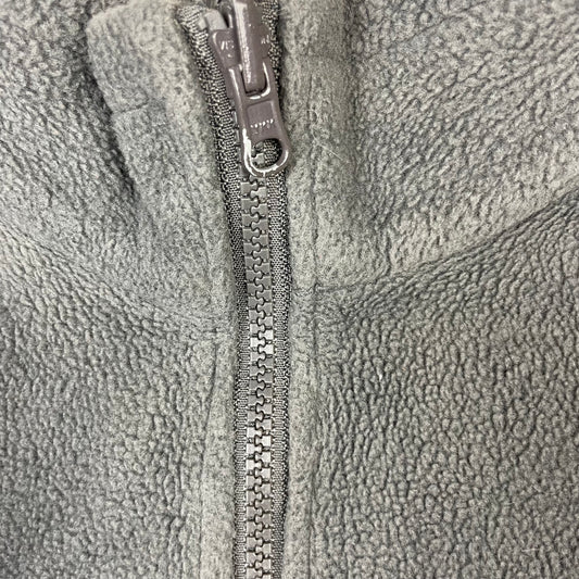 Graue Columbia Fleecejacke Youth 6/7 mit Reißverschluss und Stehkragen – zip