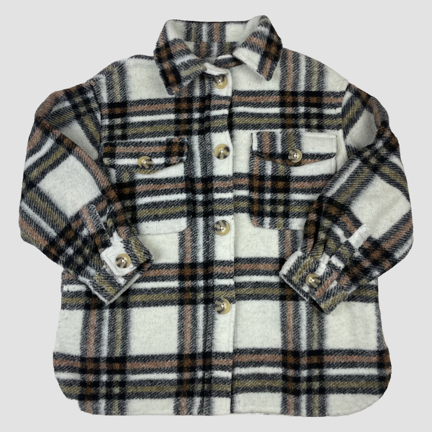 Karo-Hemdjacke von Zara, Größe 122 – front