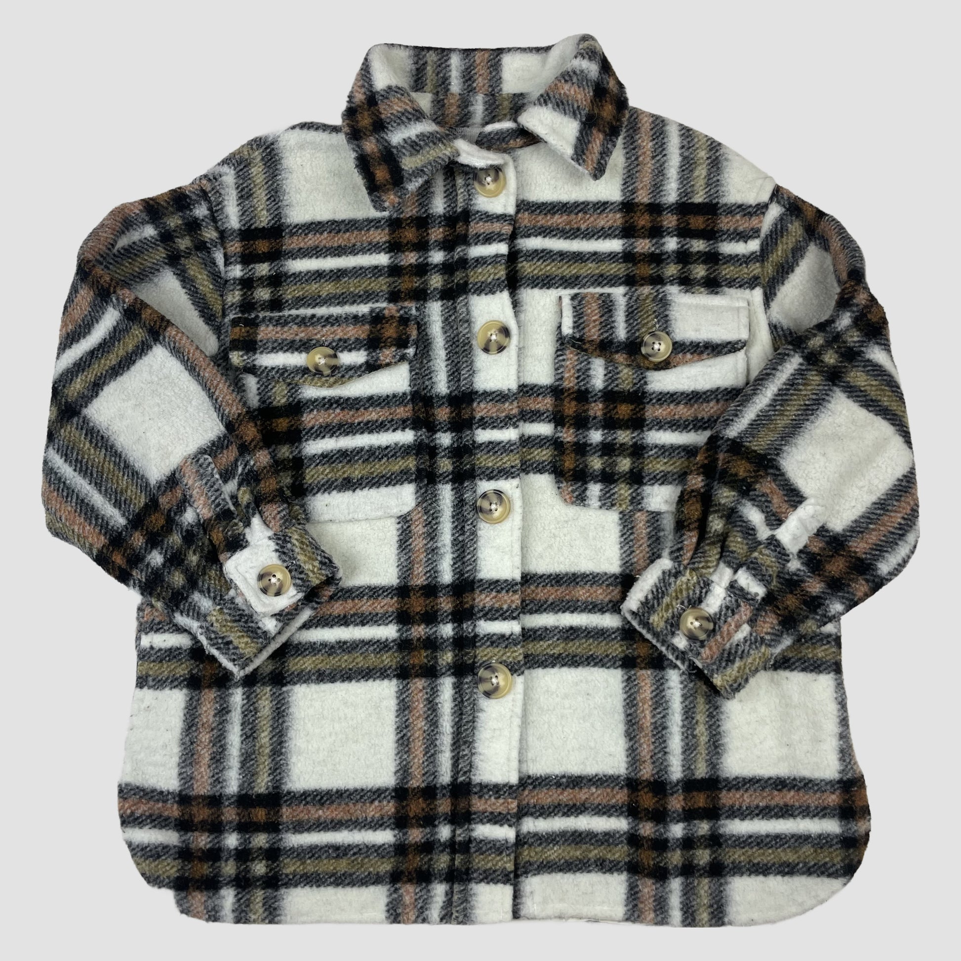 Karo-Hemdjacke von Zara, Größe 122 – front