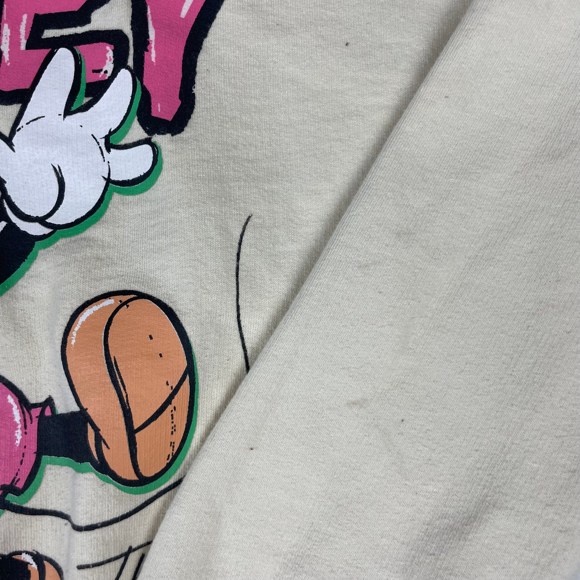 Beiges Kinder-Sweatshirt mit Mickey-Maus-Print, Größe 116–122 von Pep&Co